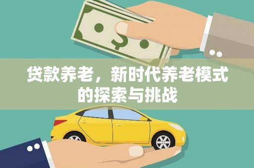 酉阳贷款养老，新时代养老模式的探索与挑战
