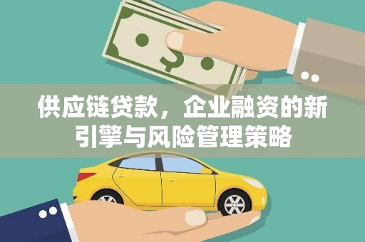 酉阳供应链贷款，企业融资的新引擎与风险管理策略