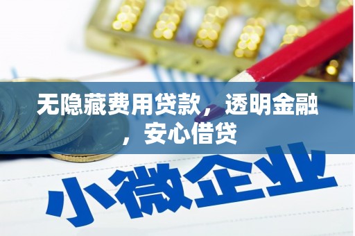 酉阳无隐藏费用贷款，透明金融，安心借贷